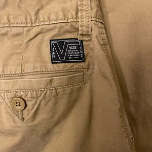 2 pairs of mens 30 x 30 khaki pants.  Vans & George brands